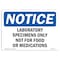 Signmission Sign, 7" H, Plastic, Laboratory Specimens Only Not For Food Or Sign, Landscape, L-13937 OS-NS-P-710-L-13937 - alternate 1